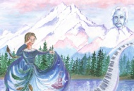 Корзина с еловыми шишками